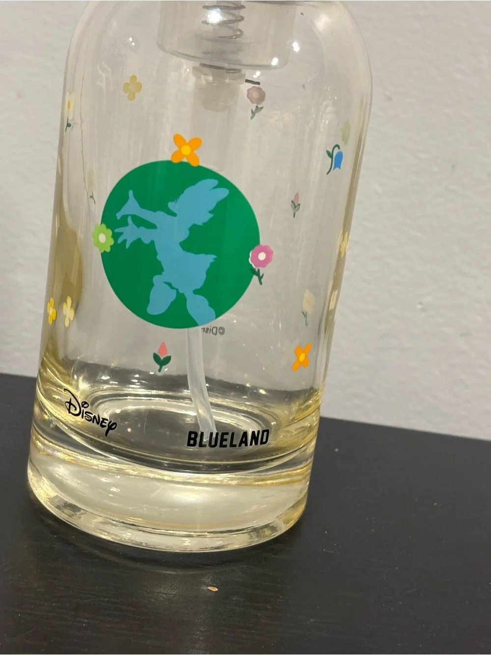 Disney x blueland Daisy Duck Kids Foaming Soap Dispenser floral glass new